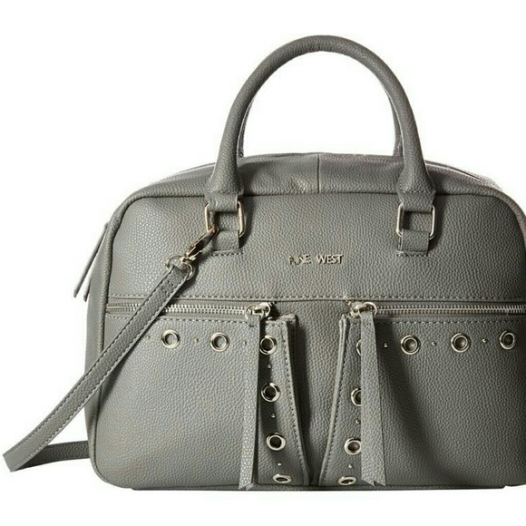 Grey Nine West Handbag Purse - Picture 7 of 8